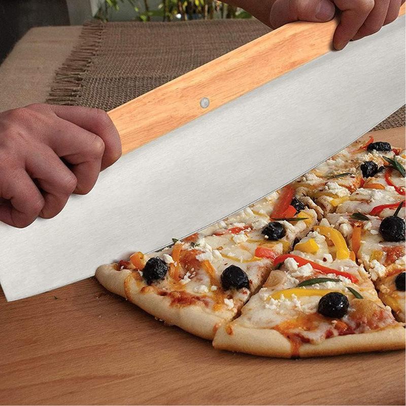 Cordierite Pizza Baking Board with Wooden Spatula and Long Cutter 13-piece Pizza Baking Pan Set