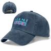 Miami Vice Vaporwave Harajuku Unisex Style Baseball Cap Distressed Denim Caps Hat Vintage Outdoor Summer Adjustable Sun Cap