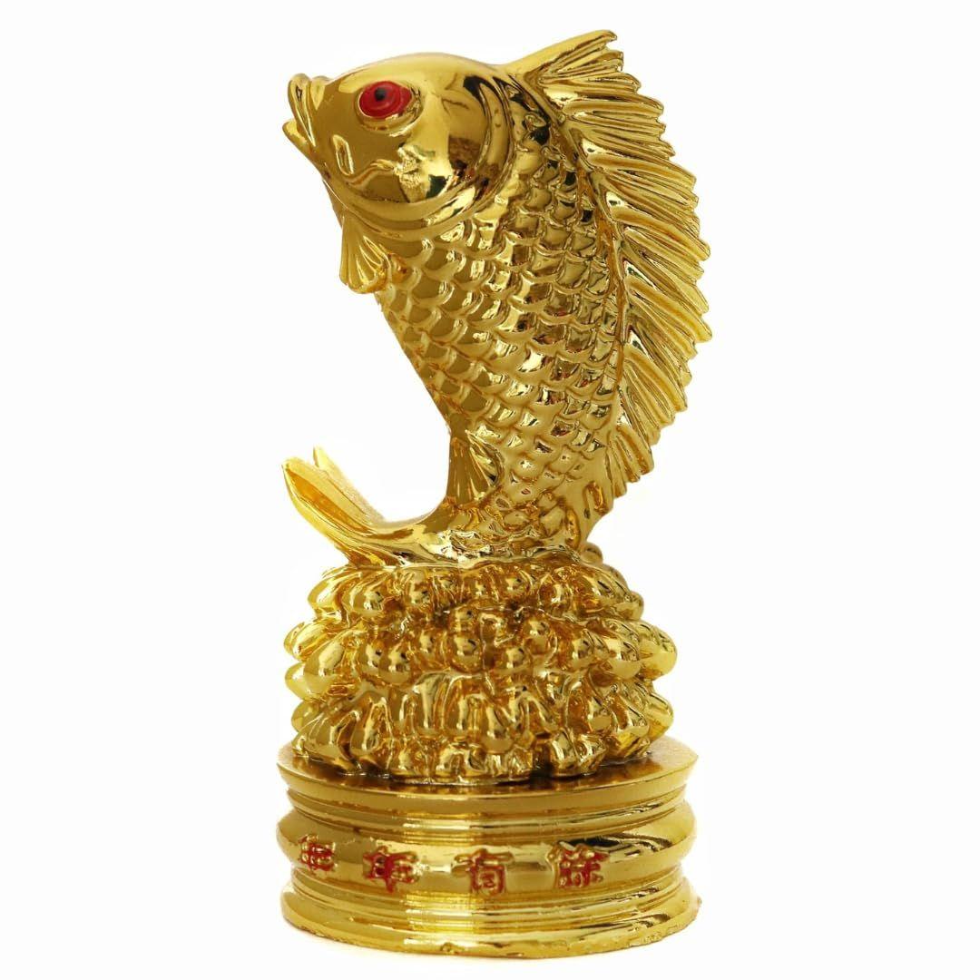 

The Spiritual Living Arowana Fish Statue | золотий