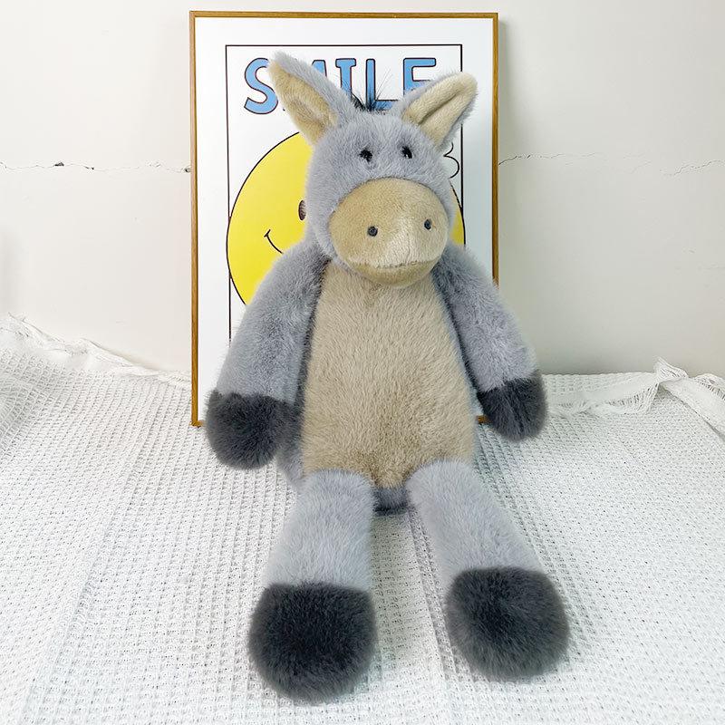 Emo Cute Plush Animal Series Doll Donkey Plush Toy Rag Doll Raccoon Children'S Birthday Gift
