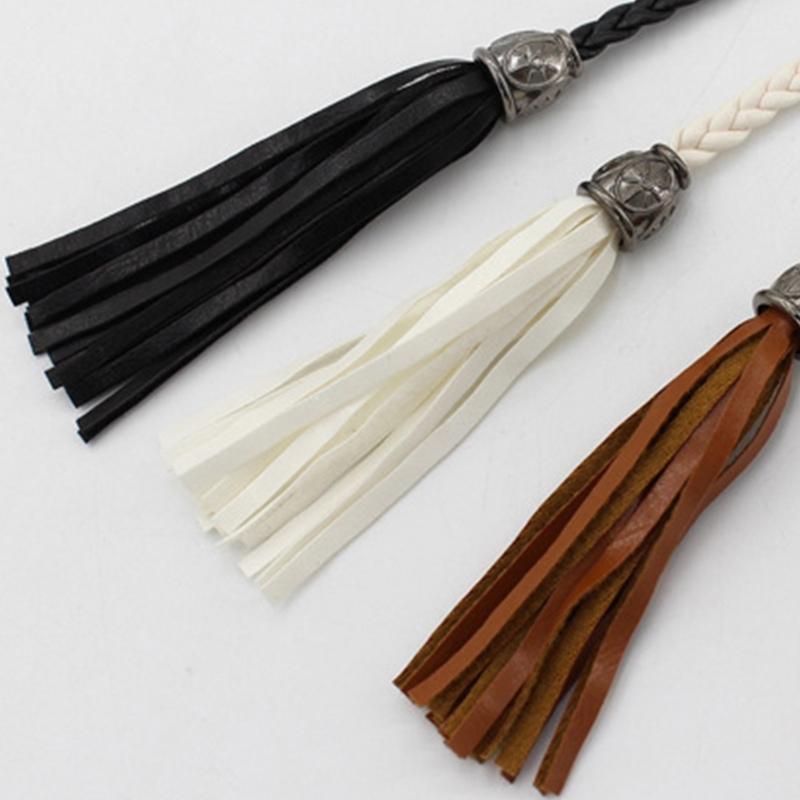 Ladies Bohemian Style Waist Belt Delicate Tassels Decors Braided Belt for Summer Dress Women Summer Seaside Waist Belt