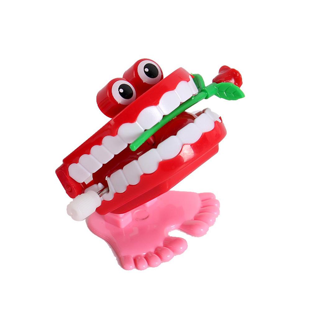 7Pcs Chattering Teeth Wind Up Toy Walking Teeth Novelty Gags Joke Toys Halloween Christmas Party Desktop Decoration Gifts