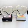 Custom Modern Heart-shaped Crystal for Photo Frame Engraved Glass Solid K9 Crystal Home Decor Gift Box