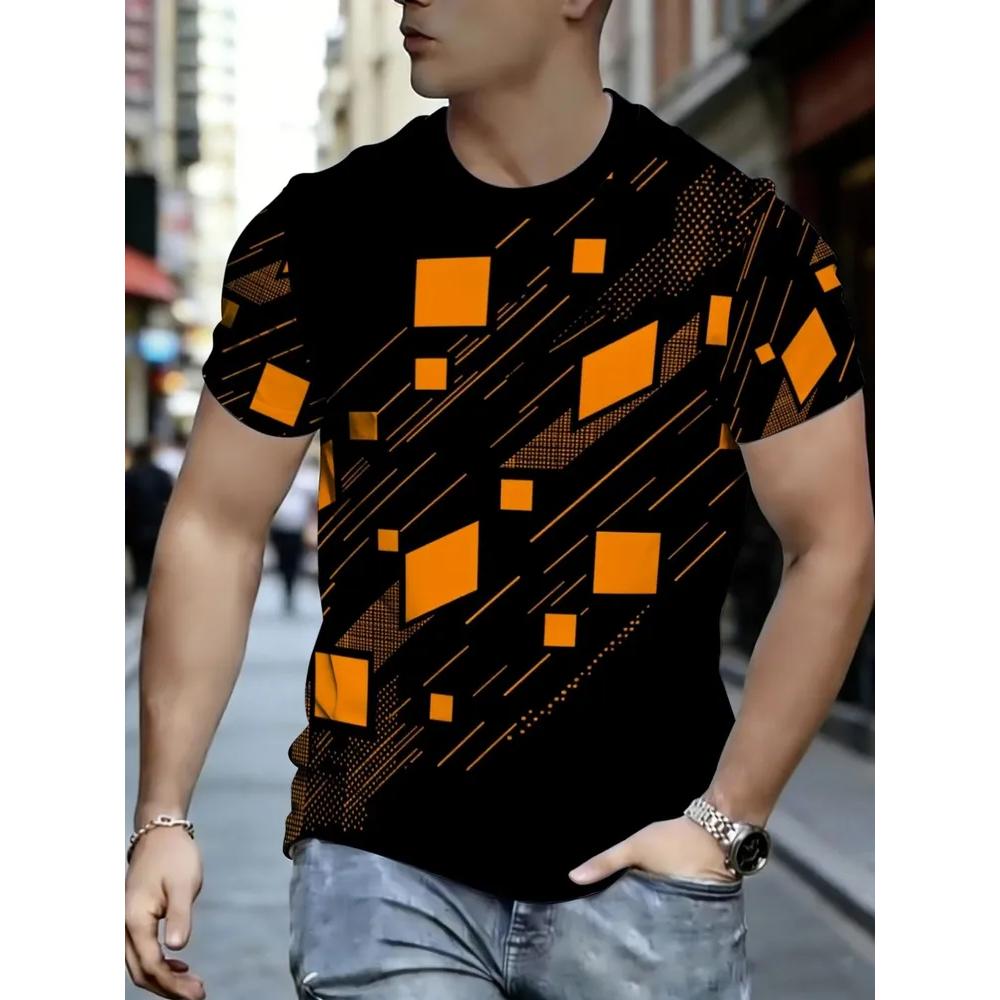 Daily Versatile Comfortable Men's Top Casual Short Sleeves Loose T-Shirts Men’s