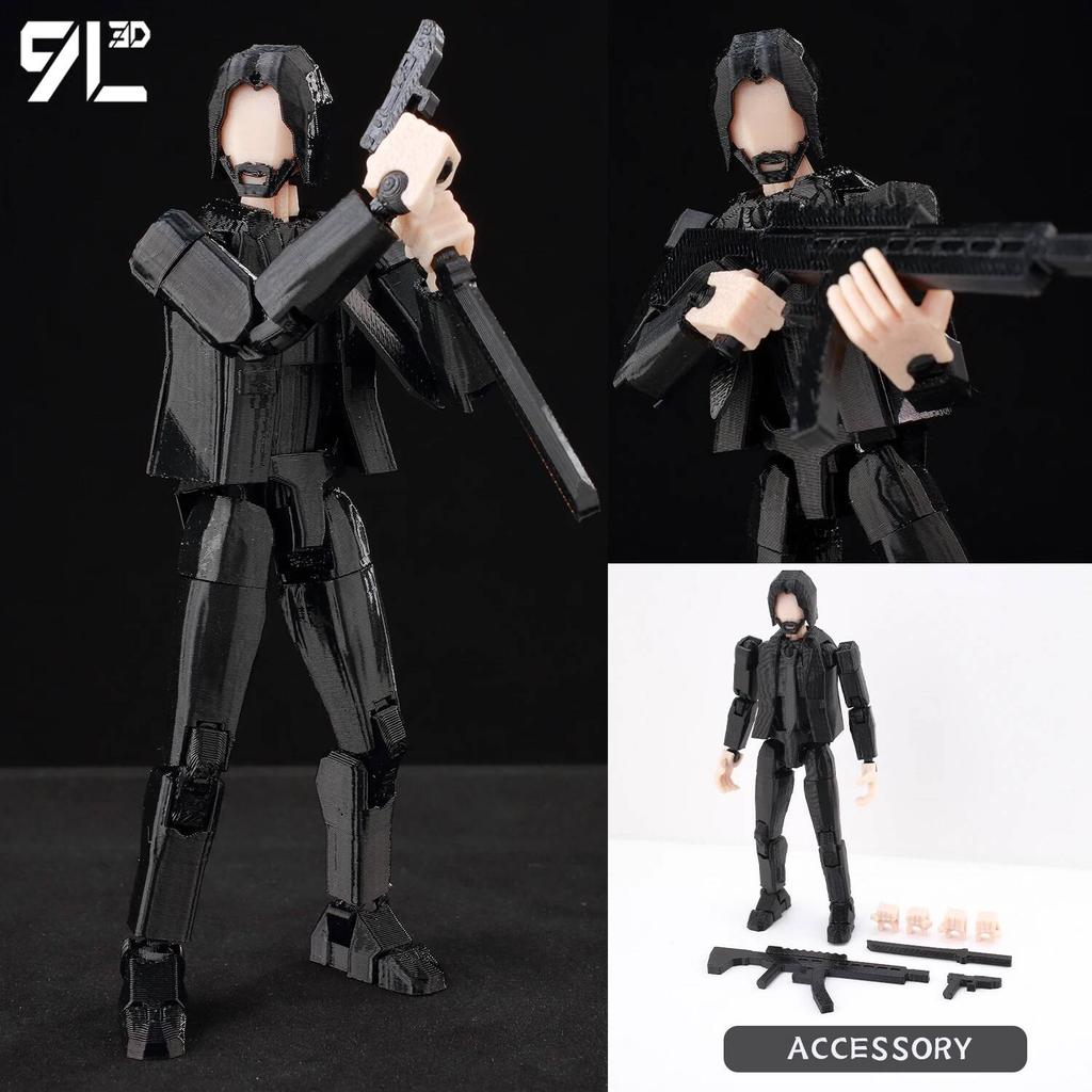 9L3D Invincible Slayer Daryl Dixon Lucky13 Action Figure Dummy13 Multi-Jointed Collectible Model Toys Titan13 Birthday Gifts T13