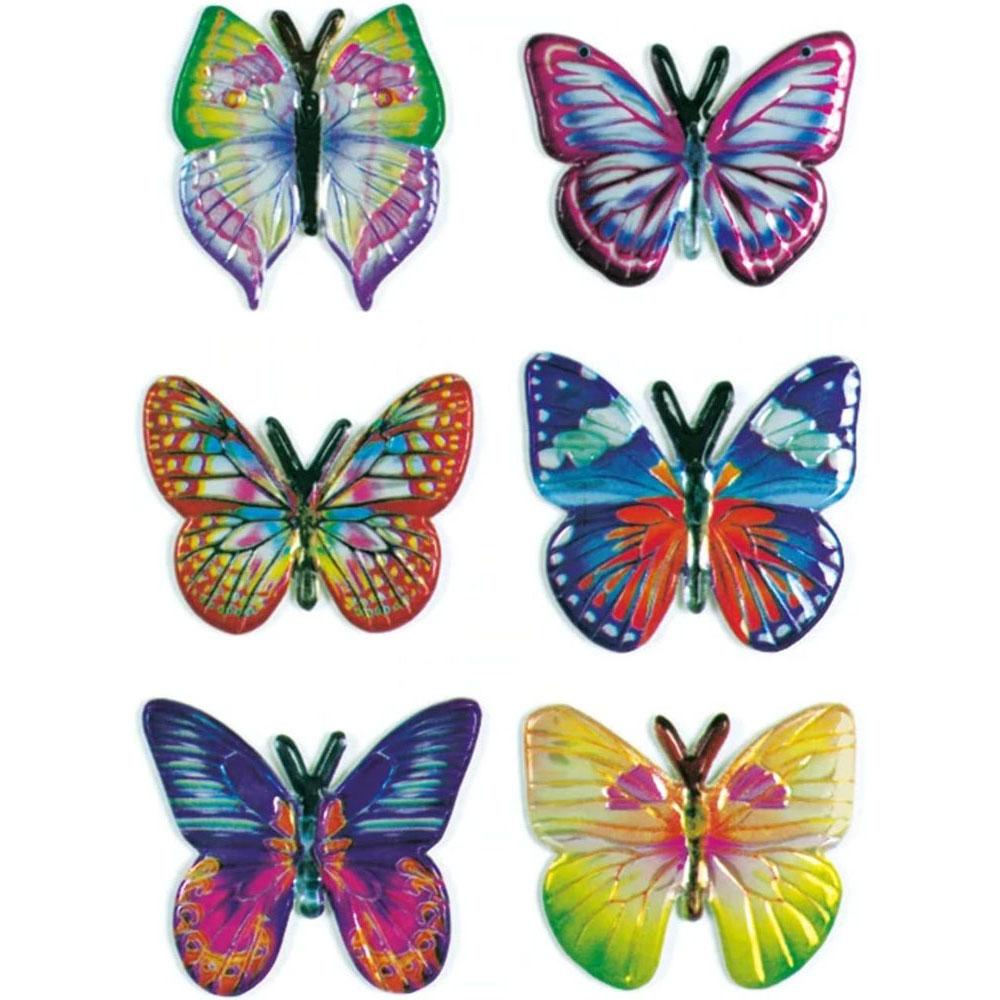 Herma Butterflies Magic Sticker (Embossed)
