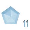 Women's Ultra Light 5-Rib Fold Travel Umbrella with Thickened Black Coating, 91cm Large Canopy, Windproof, Portable for Commuting and Beach