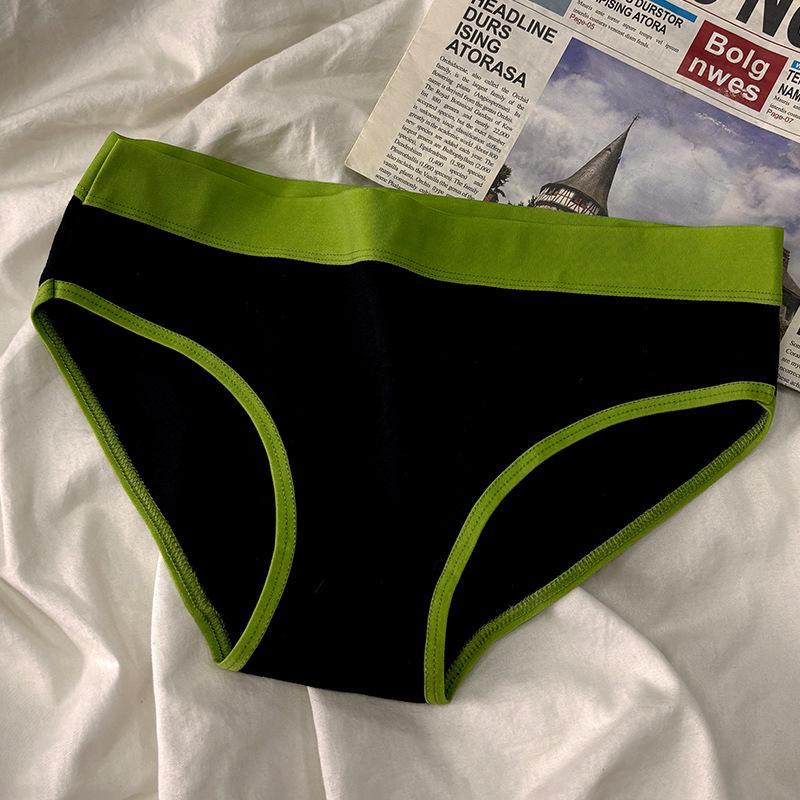 Trekantundertøy i ren bomull med midtmidje for kvinner - Sporty, enkelt, stilig