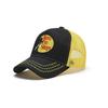 Bass embroidered mesh baseball cap, color-blocked baseball cap, men's summer breathable truck hat, high-top sun hat