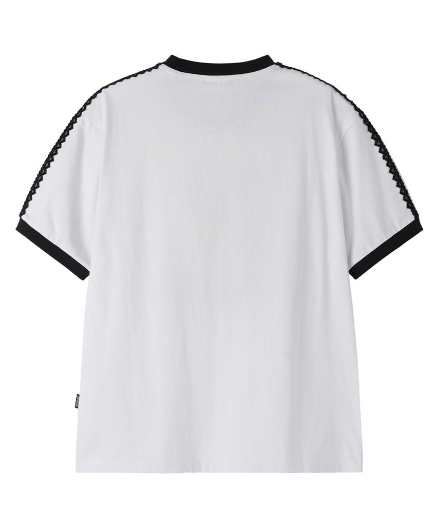 Opeunyadeu(Owai) Lace Dolly Ringer Tee - White