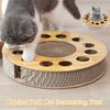 Cat Scratch Board Toy with Bell Cat Grinding Claw Cat Climbing Frame Round Corrugated Cats Interactive Toys