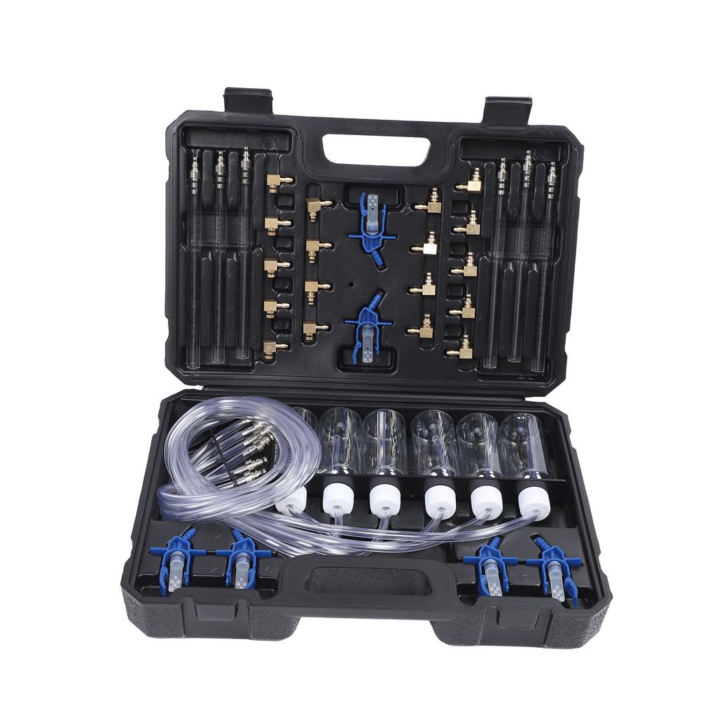 Diesel Injector Flow Test Kit Efficient Multifunctional Heavy Duty Construction Common Rail Adaptor Fuel Tester Set
