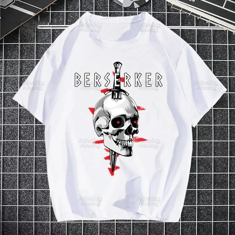 Berserk Tričko Pánské Retro Guts Griffith Anime Šermíř Topy Trička Harajuku Japonská Manga Tričko Streetwear Hip Hop Trička