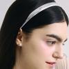 HAS HSU001 Silver Slim Hairband