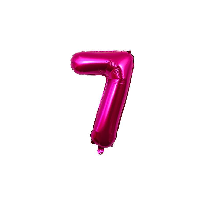 32-Inch Gradient Color Aluminum Foil Number Balloons - US Version
