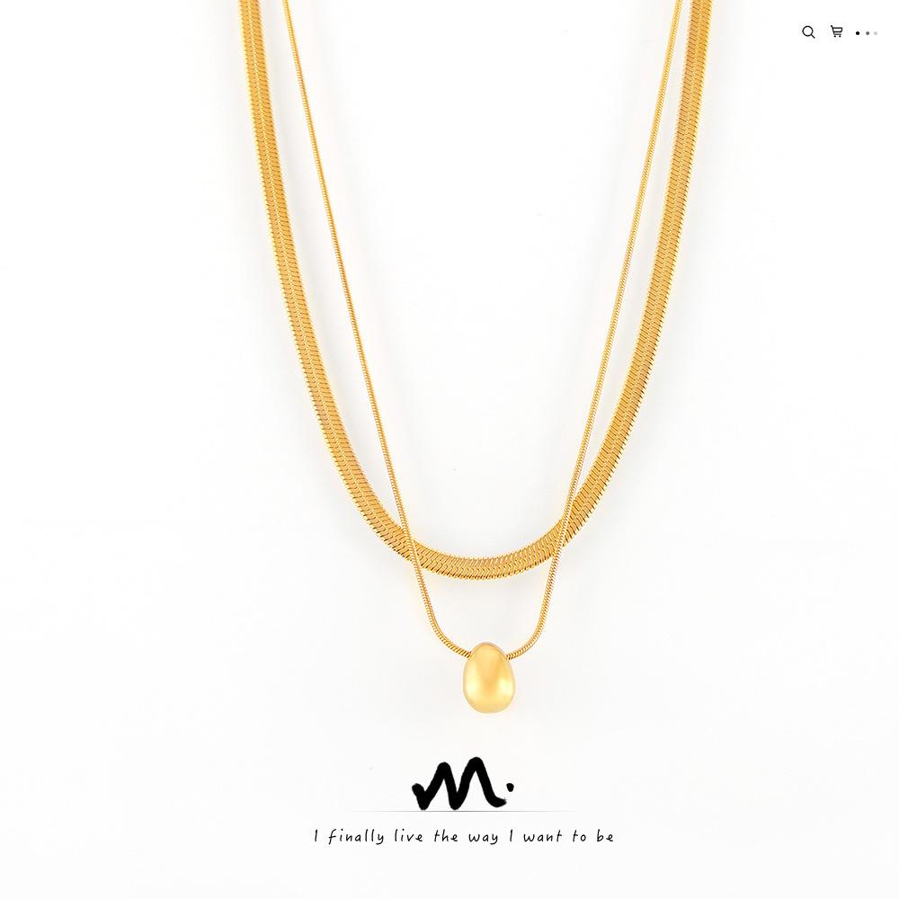 

Модное многослойное колье-чокер из нержавеющей стали с круглыми бусинами - Трендовое, универсальное и с сохранением цвета.