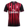 Camiseta AC Milan Série Gola V Listrada Manga Curta Masculina Preta AP7964