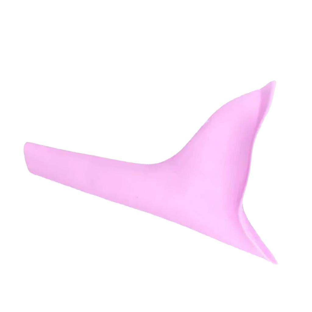 Women Portable Urinal Field Standing Emergency Urinal TPR Female Urination Device Pink