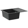 Black Kitchen Sink 620 X 500 Mm 80percent Quartz and 20percent Resin