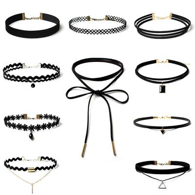 "Evropská a americká gotická sada náhrdelníků Lolita DIY Choker"