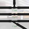New Universal 2M Windshield Washer Hose and 4Pcs Windshield Wiper Hose Connectors