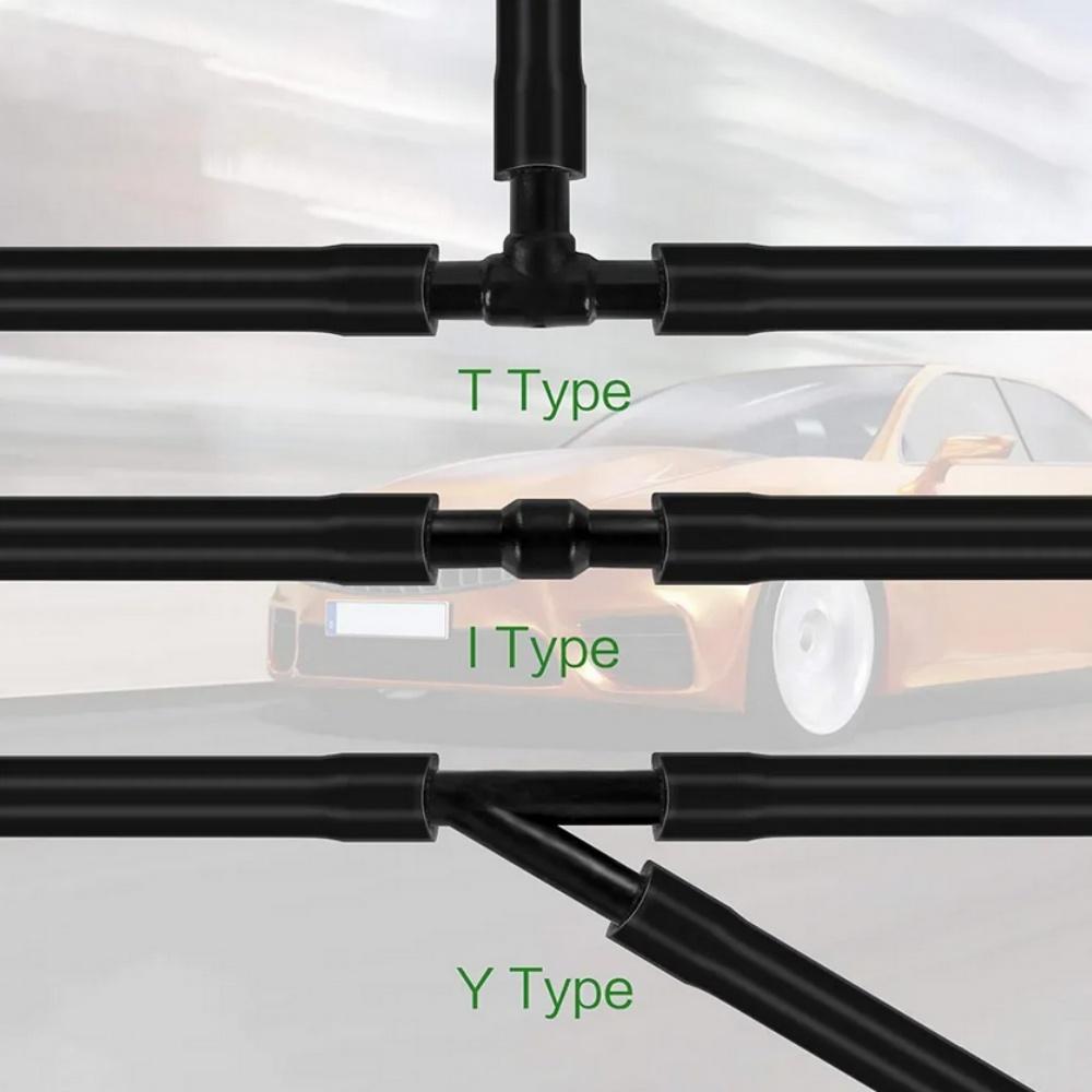 New Universal 2M Windshield Washer Hose and 4Pcs Windshield Wiper Hose Connectors