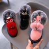 Winter Kinder Schnee Stiefel Flache Mädchen Prinzessin Baumwolle Schuhe Mode Dicke Samt Kurze Röhre Baby Stiefel