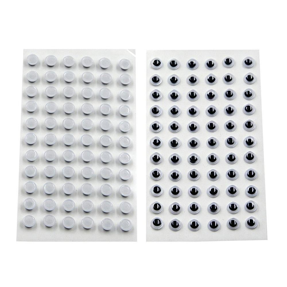 1Sheet 3D Dolls Activity Eyes Black&White Kids Stuffed Animals Plush Eyes Wiggling Moving Eyes