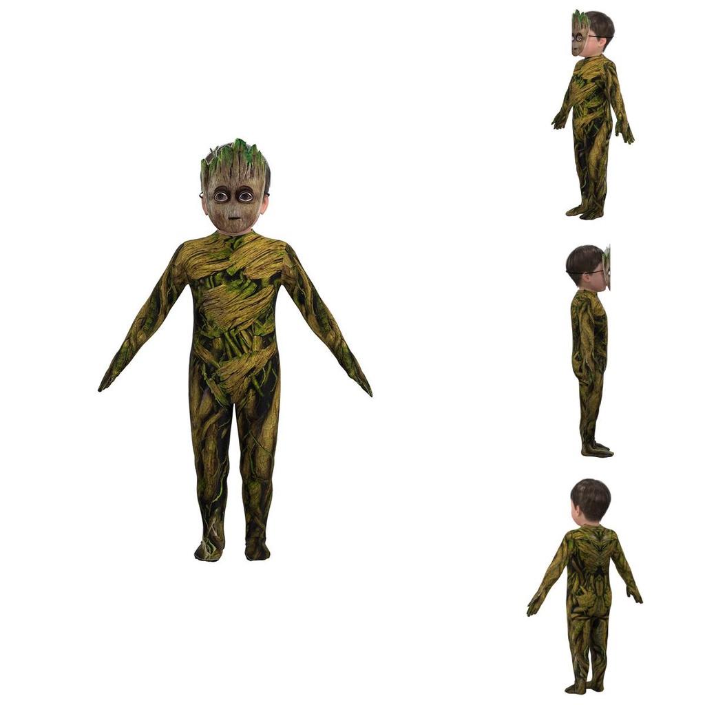 Kostým Stromového muže Groota Strážce Galaxie pro děti Halloweenský outfit
