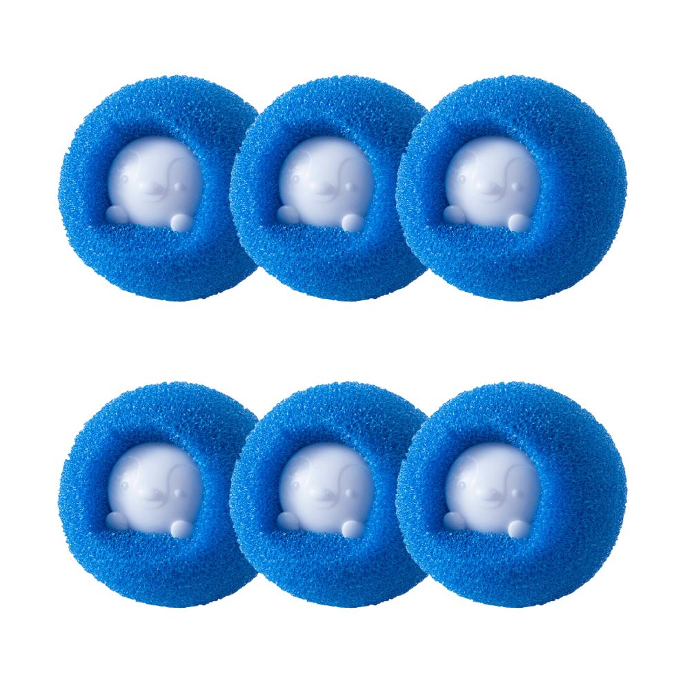 6PCS Cat Dog Hair Remover Reusable Lint Catcher Ball For Laundry Washer Dryer Pet Hair Removal Tool Anti Static Wool Filter Tech