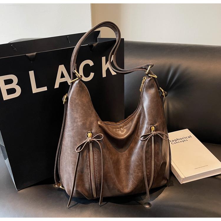 Autumn and winter large-capacity bag women's 2025 new shoulder messenger tote bag slack backpack