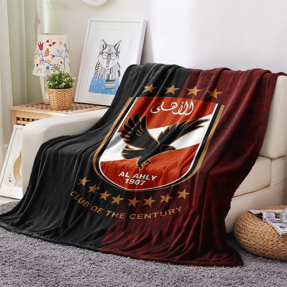 Al Ahly Sporting Club Flannel Blanket, High quality Comfortable for All Seasons, Home Decor, Warmth and Comfort