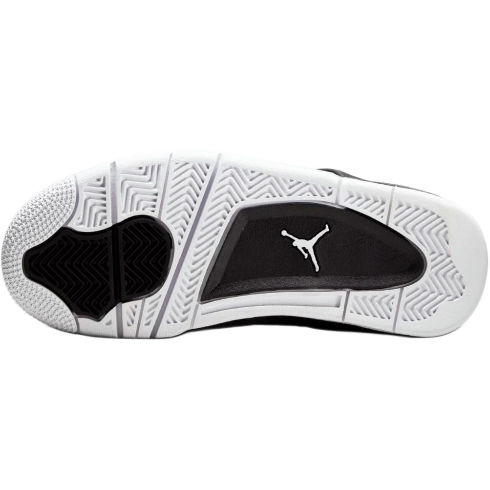 Nové Jordan Air Jordan 4 protiskluzové proti okopu vysoké dětské basketbalové boty černé unisex