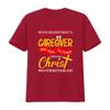 Never Underestimate A Caregiver Who Does All Things T Shirt vintage Washed homme graphic Casual Top For Everyday Wear