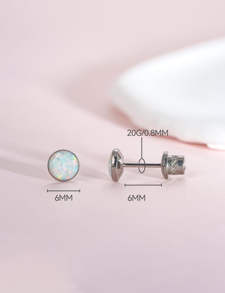 Limerencia Pure Titanium Medical Titanium Fall Oz Second 1 Unisex Piercings, Grade, Non-Stick Piercings, Hypoallergenic, Screw-on Piercings, Won't