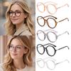 Eye Protection Eyeglasses Round Frame Women Glasses Vintage Anti-Blue Light Glasses  Women