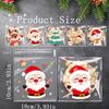 100/200/300 bucăți pungă de bomboane pentru prăjituri de Crăciun cu model de Moș Crăciun, pungă de ambalare cadou cu auto-sigilare pentru decorarea petrecerii de Anul Nou de Crăciun