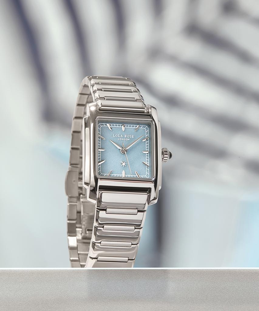 Lollalojeu Urban Square Dial Silver Metal Women'S Wristwatch Summer Watch