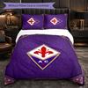 Fiorentina FC Themed Bedding 3Pcs Duvet Cover Set Decorative Bed Linen For Teen Room Home Decoration