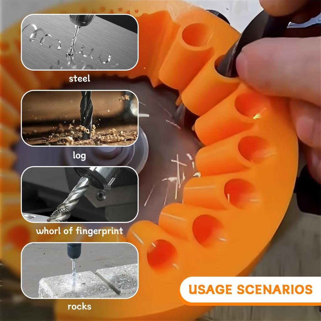 1pc Drill Bit Sharpener Attachment, Plastic Drill Bit Grinding Tool for Old Drill Bits, Large Angle Milling for 2-13mm Bits