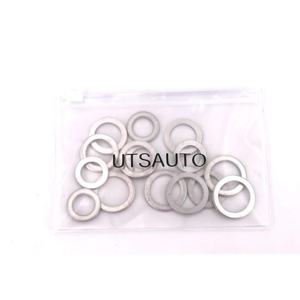 UTSAUTO Oil Crush Washers/Drain Plug Gaskets 15 Packs Replacement for Part # 94109-20000, 94109-14000, 90471-PX4-000 for Honda Accord Acura Civic