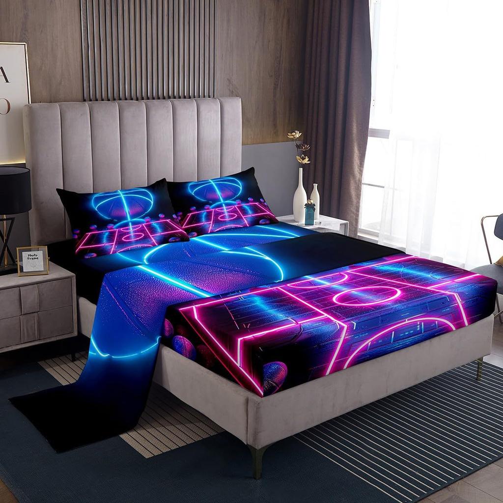 Galaxy Starry Sky Pattern Sheet Four-piece Bedding Set Bedroom Dormitory Bedding Decoration