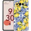 Summer Fruits Lemon Print Phone Case For Google Pixel 10 9 8 7 Pro 9A 8A 7A 6A 6 Pro XL Soft TPU Bumper Black Cover