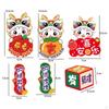 6x Chinese Year Refrigerator Magnets for Party Supplies Home Locker