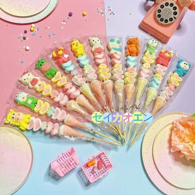 Seikaoen Cute Marshmallows Individually Wrapped Skewers ASMR Sweets Christmas Gummies Overseas Assortment Marshmallow Gumi Sweets Assortment