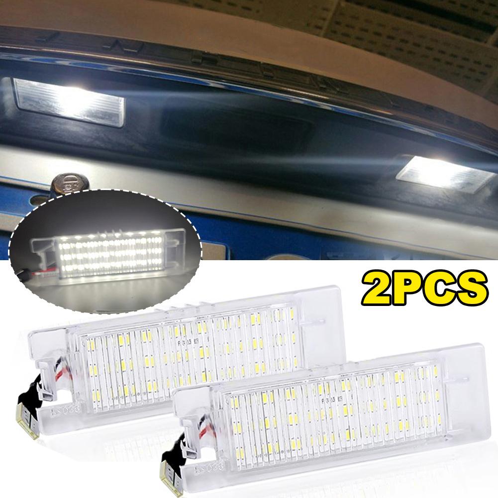 LED License Plate Light For Opel Vectra C Astra J H Zafira B Insignia Corsa C D Meriva A Tigra B 2Pcs Canbus Number Plate Lamp License Plate Lights 2