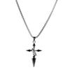 Men's Trendy Cross Pendant Necklace - Versatile Chain Accessory for Boys and Men