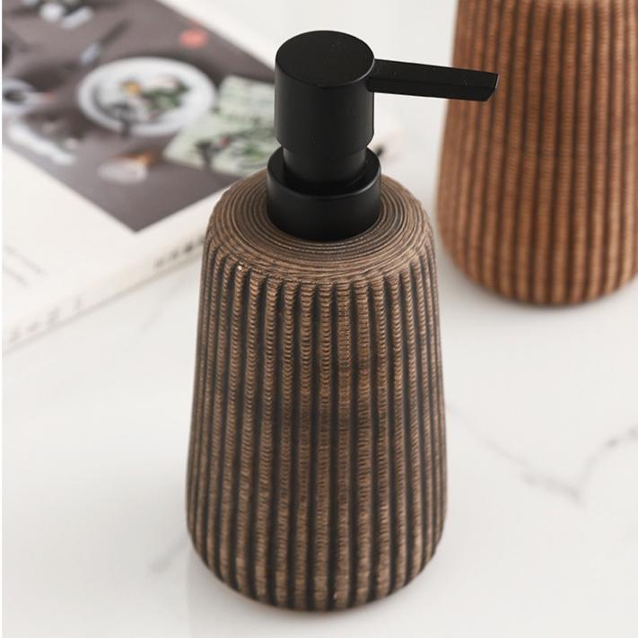 Bathroom Kitchen Detergent Pump Dispenser Cosmetics Gel Holder Jar Ceramic Liquid Lotion Dispenser Shampoo Soap Containers
