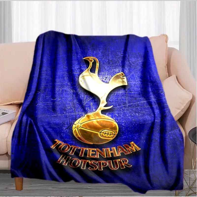 Tottenham Crest Design Printed Throws Blanket Soft Flannel Blankets for Couch Bed Gifts for Men Women Picnic blanket Christmas gifts