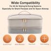 Travel Carrying Case, Double Layer Storage Case for Dyson Airwrap Hair Dryer Attachments, Waterproof PU Leather Accessories Tools Storage Bag